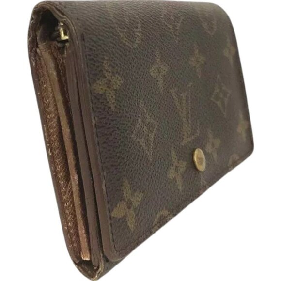 064141AW (K1) Louis Vuitton Wallet Porte Monnaie Brown Monogram - Picture 4 of 9
